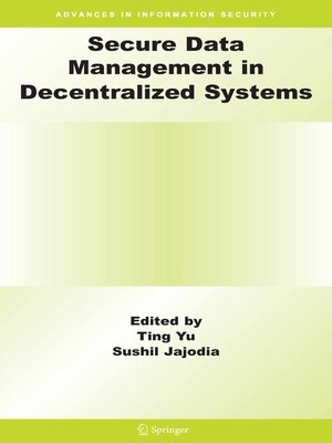 cover image of Secure Data Management in Decentralized Systems